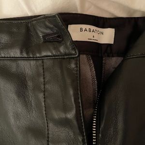 Aritzia Faux Leather Flare Pants BRAND NEW